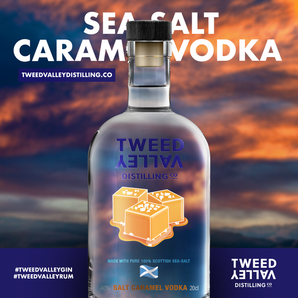 Premium Scottish Sea-Salt Caramel Vodka, 20cl, 40%ABV (dispatching week beginning 27th Nov. 2023)
